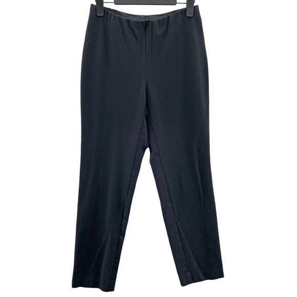 J. Jill Pull-on Trouser Pants Womens Small Black Ponte Slim Leg Viscose - Picture 1 of 7